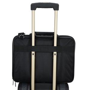 Additional Image 5 - a black suitcase with silver handles