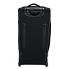 a black suitcase on a white background