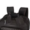 a black backpack with straps