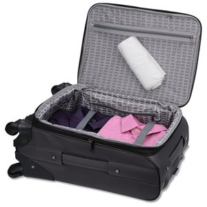 Additional Image 2 - a black suitcase with a pink object inside