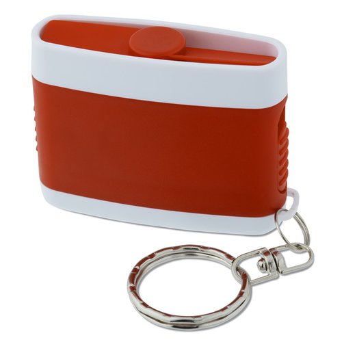 Additional Image 2 - a red and white key chain