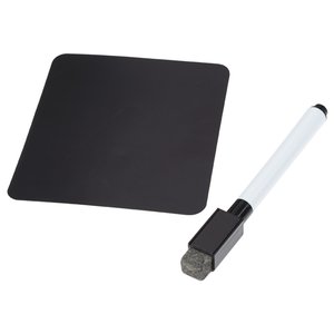 Additional Image 1 - a black mouse pad and a pen