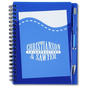 Additional Image 2 - a blue notebook with white writing on it