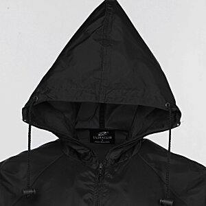 Additional Image 1 - a black hooded jacket with a hood