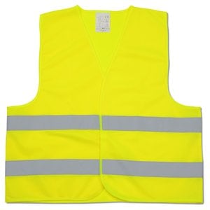 Additional Image 1 - a yellow vest with grey stripes