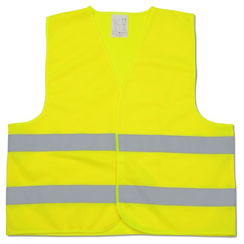 Additional Image 1 - a yellow vest with grey stripes