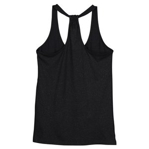 Additional Image 1 - a black tank top with a cut out back