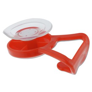 Additional Image 2 - a red plastic object with a clear plastic object on a white background