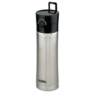 Additional Image 1 - a water bottle with a black cap