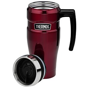 Additional Image 1 - a red and black coffee mug