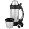 a vacuum flask and a cup