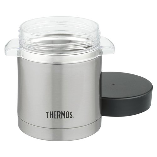 Additional Image 2 - a silver container with a black lid
