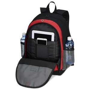 Additional Image 2 - a black and red backpack
