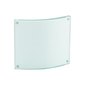 Additional Image 1 - a white wall lamp with a curved edge