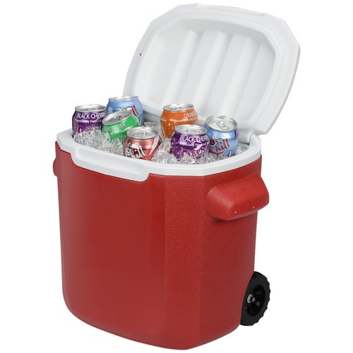 Additional Image 1 - a red trash can full of candy