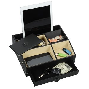 Additional Image 2 - a black desk with a black tray