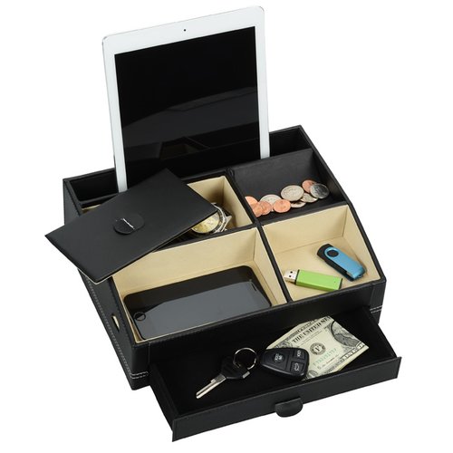 Additional Image 2 - a black desk with a black tray
