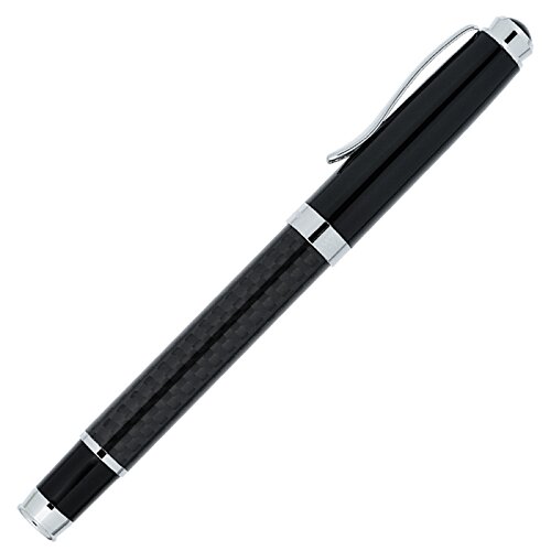 Additional Image 4 - a black pen with silver caps
