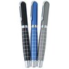 View Image 2 of 3 of Bettoni Grid Rollerball Metal Pen - 24 hr