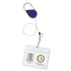 View Image 2 of 4 of Heavy Duty Clip On Retractable Badge Holder - Round - Label