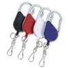 View Image 4 of 4 of Heavy Duty Clip On Retractable Badge Holder - Round - Label