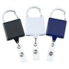 View Image 4 of 4 of Heavy Duty Clip On Retractable Badge Holder - Square - Label