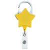 View Image 3 of 4 of Heavy Duty Clip On Retractable Badge Holder - Star - Label