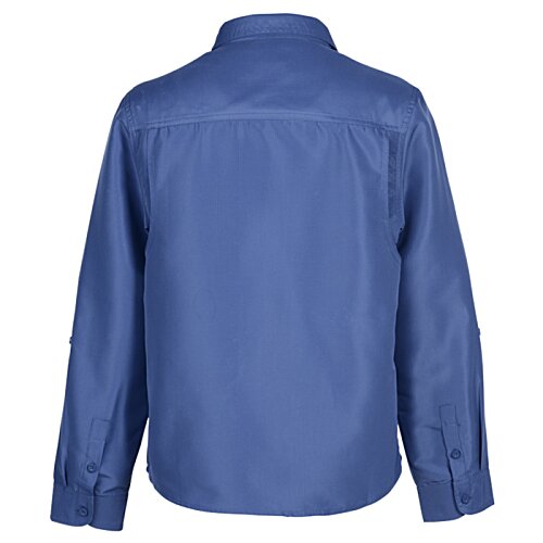 Additional Image 2 - a blue shirt with a white background