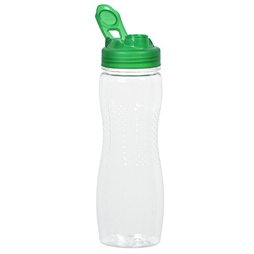 Additional Image 2 - a white and green plastic water bottle