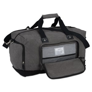 Additional Image 1 - a grey duffel bag with a handle