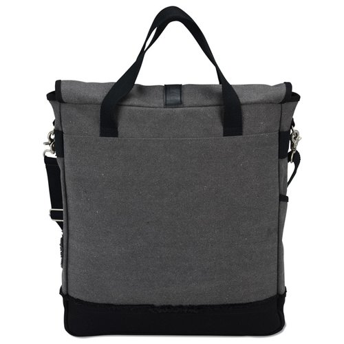 Additional Image 2 - a grey bag with black handles