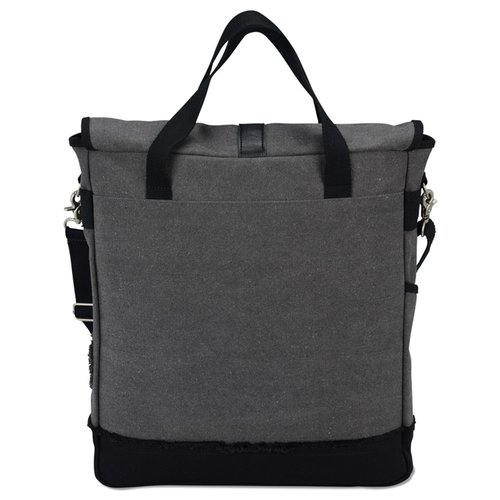 Additional Image 2 - a grey bag with black handles