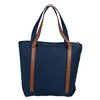 Additional Thumbnail Image 1 - a blue bag with brown straps