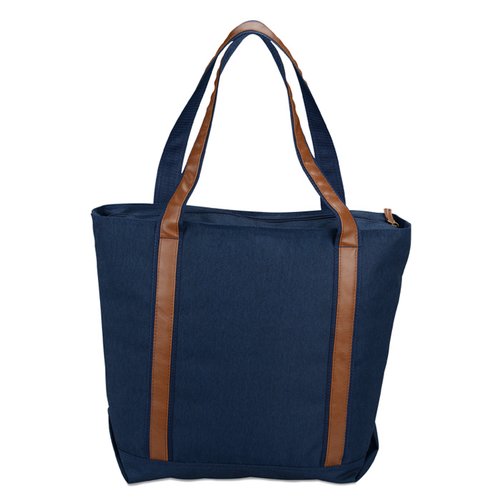 Additional Image 1 - a blue bag with brown straps