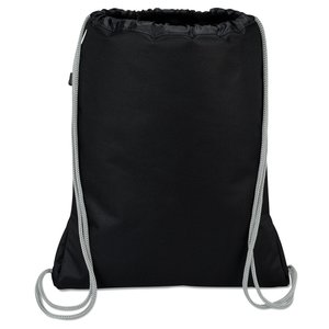 Additional Image 1 - a black bag with silver straps