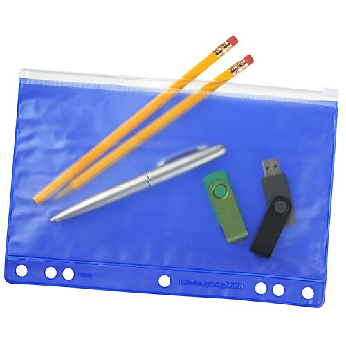 Additional Image 3 - a blue plastic bag with pencils and erasers