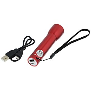 Additional Image 1 - a red flashlight with a cord