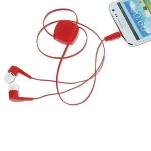 Additional Image 1 - a red earbuds connected to a phone