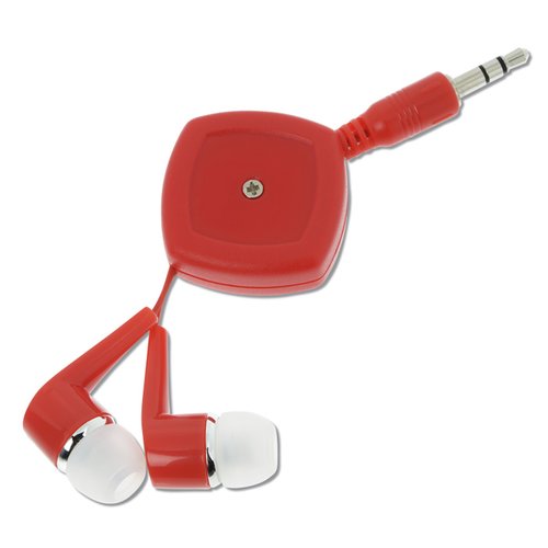 Additional Image 2 - a red and white earphones