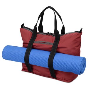 Additional Image 5 - a red and black bag with a rolled yoga mat