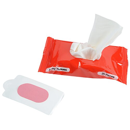 Additional Image 1 - a red and white wet wipes