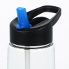 View Image 3 of 3 of Clear Impact Flair Bottle with Two-Tone Flip Straw Lid - 26 oz.