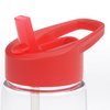 View Image 3 of 3 of Clear Impact Flair Bottle with Flip Straw Lid - 26 oz.