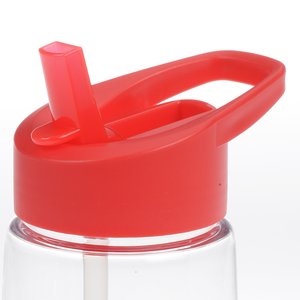 Additional Image 2 - a red straw on a clear bottle