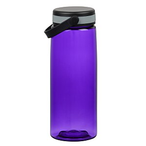 Additional Image 3 - a purple water bottle with a black lid