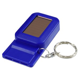 Additional Image 2 - a blue whistle with a key chain