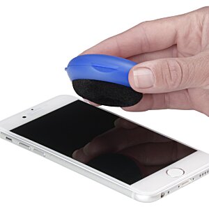 Additional Image 4 - a hand holding a blue and black object over a white cellphone