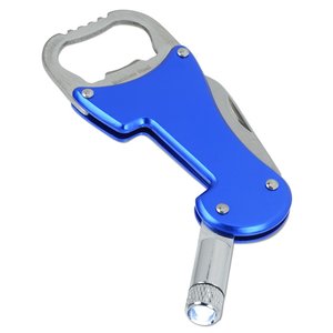 Additional Image 2 - a blue bottle opener with a grey handle
