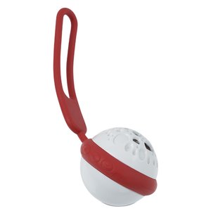Additional Image 4 - a red and white ball with a strap