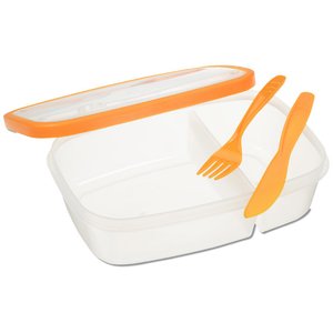 Additional Image 3 - a plastic container with a spoon and fork